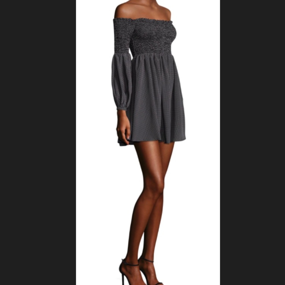 LIKELY Manning polka dot smocked dress